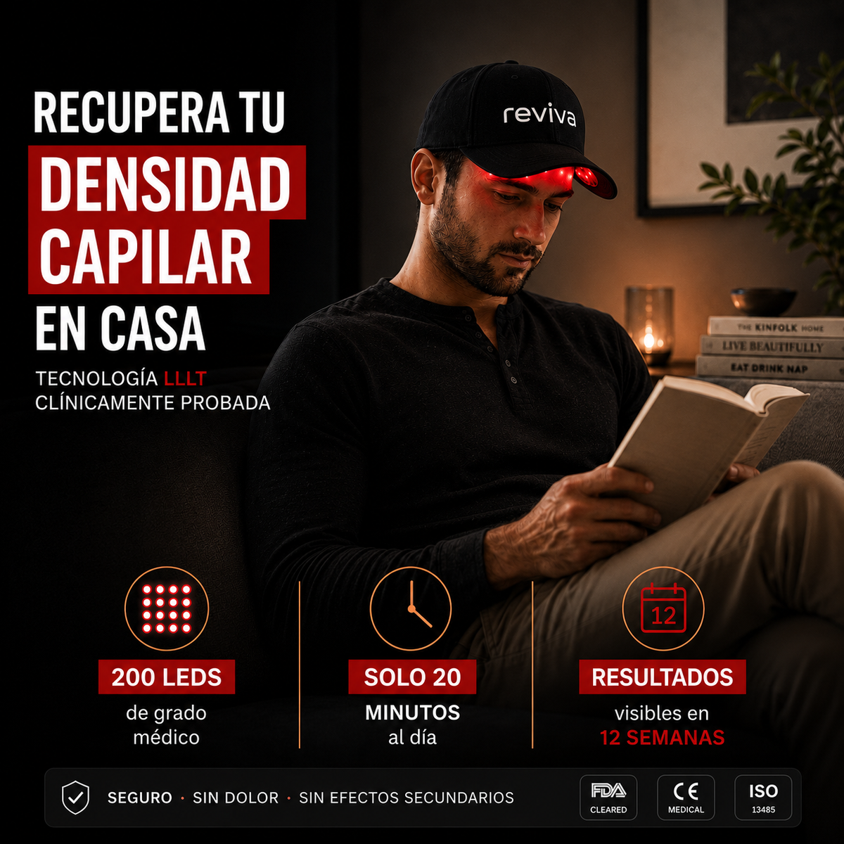 Luz roja que reactiva tus folículos